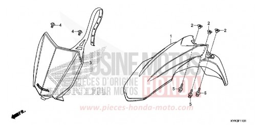 FRONT FENDER (CRF110FK/L/M/N) CRF110FK de 2019
